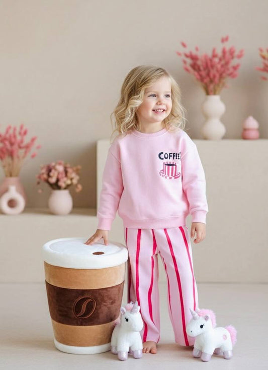 COFFEE LİNE SWEATSHİRT ve KOT DOKUMA PANTOLON
